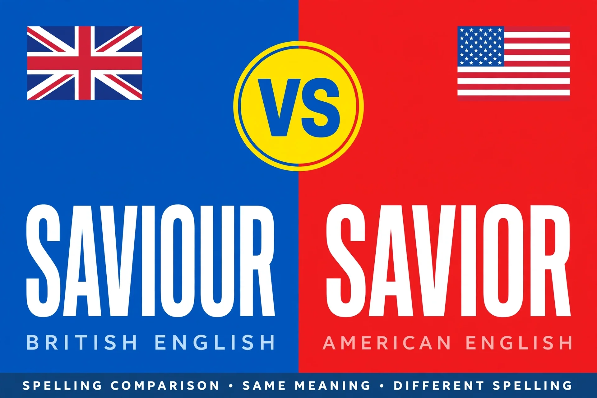 Saviour or Savior comparison — what is the difference
