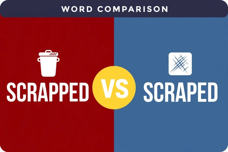 Scrapped or Scraped: What’s the Difference? (With Examples)