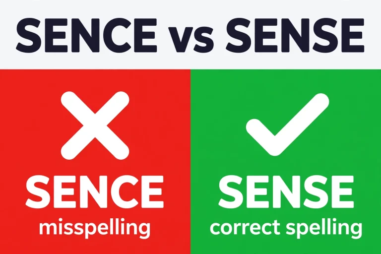 Sence or Sense: What’s the Difference? (With Examples)
