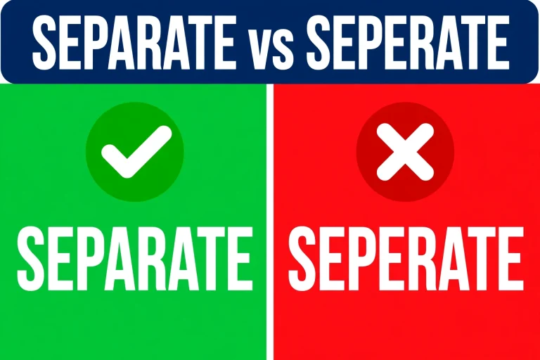 Separate or Seperate: What’s the Difference?