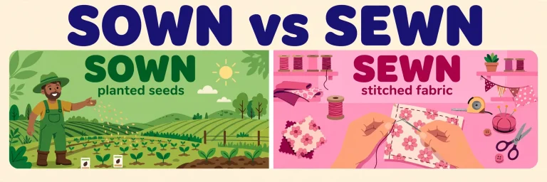 Sown or Sewn: What’s the Difference? (With Examples)