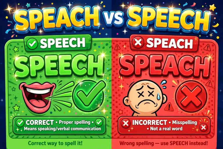 Speach or Speech: Which Is Correct?