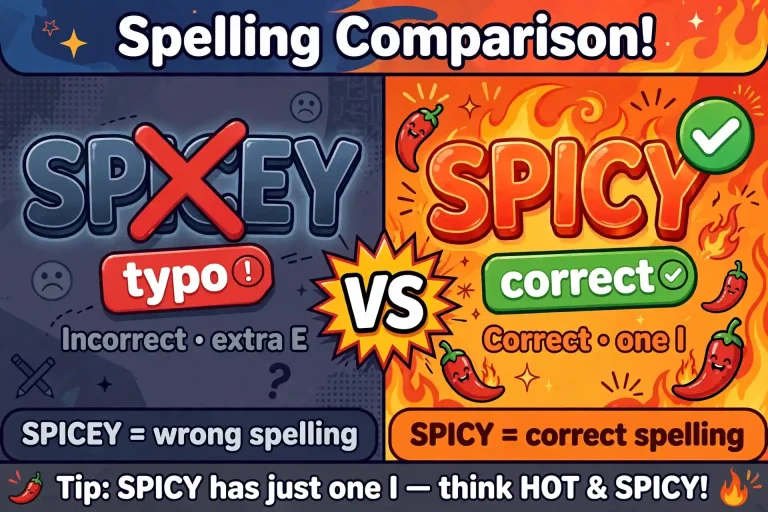 Spicey or Spicy: Which Spelling Is Correct?