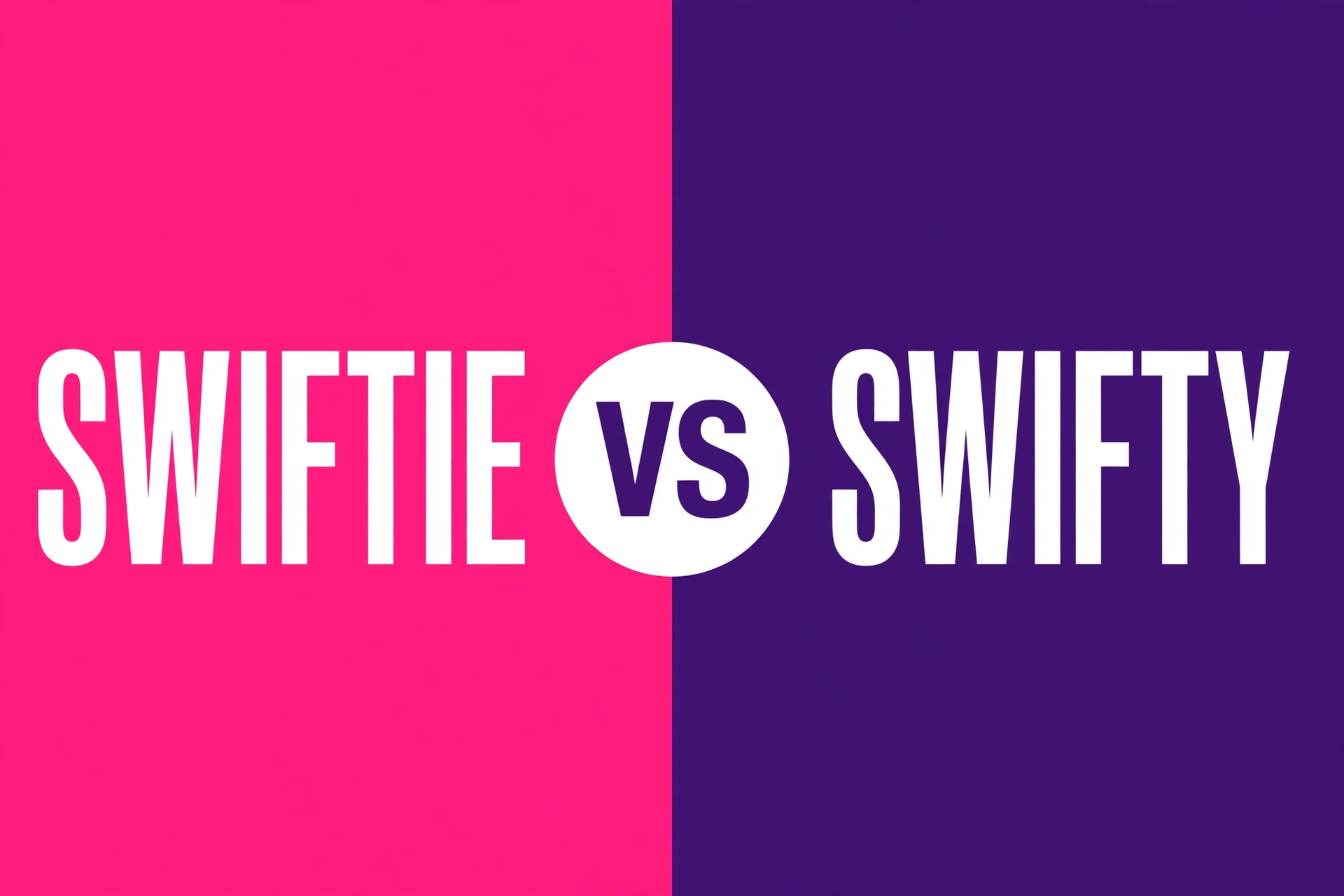 Swiftie or Swifty comparison — what is the difference