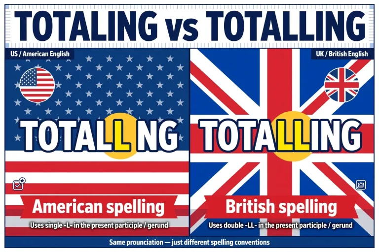 Totaling or Totalling: US vs UK Spelling Explained