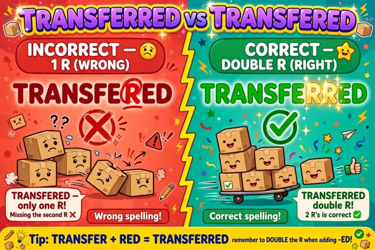 Transferred or Transfered: Which Spelling Is Correct?