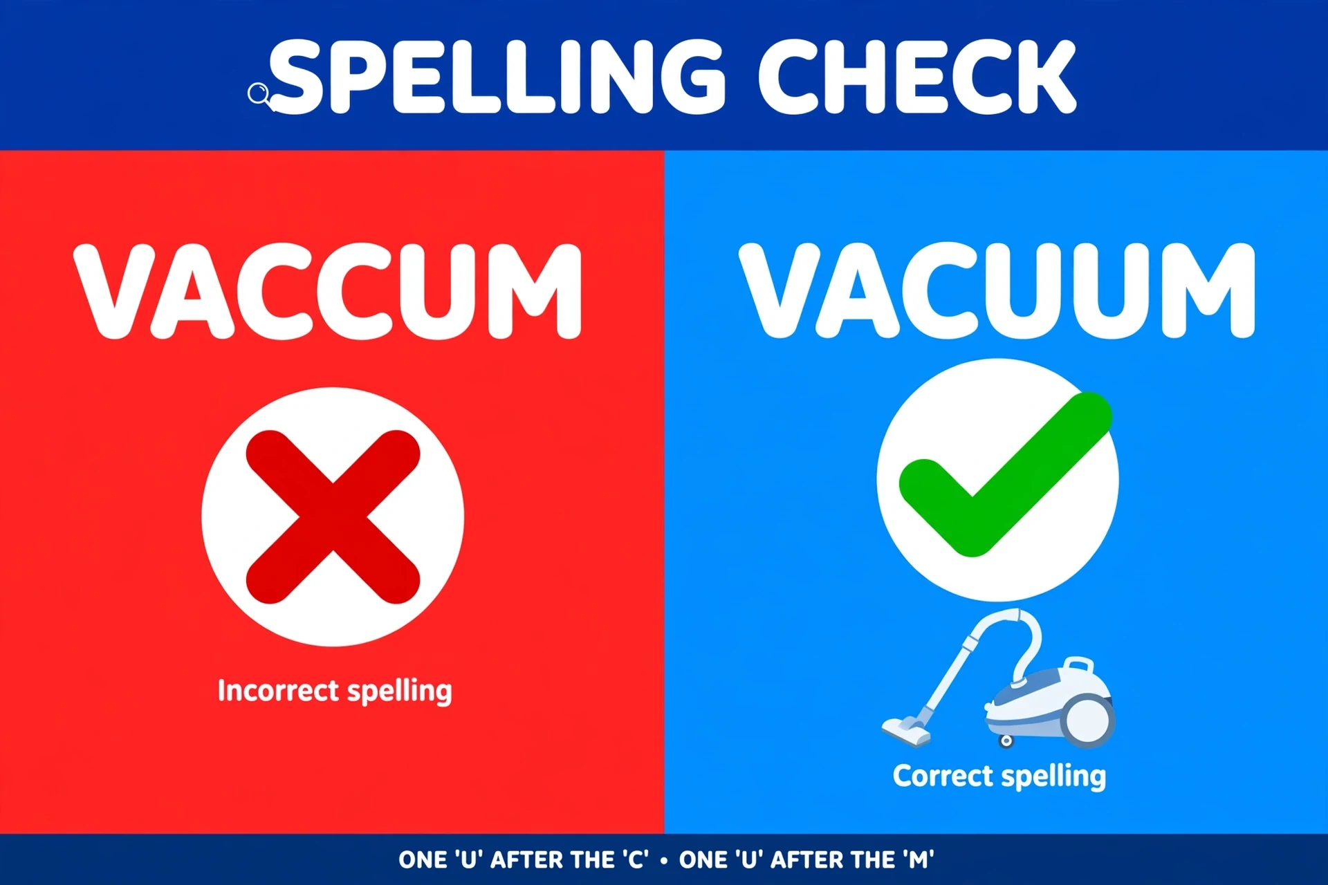 vaccum or vacuum comparison — what is the difference