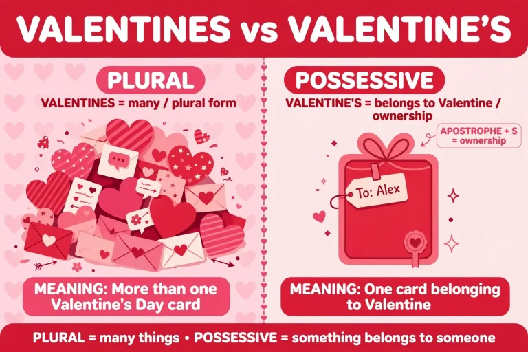 Valentines or Valentine’s: Correct Spelling? (Examples)