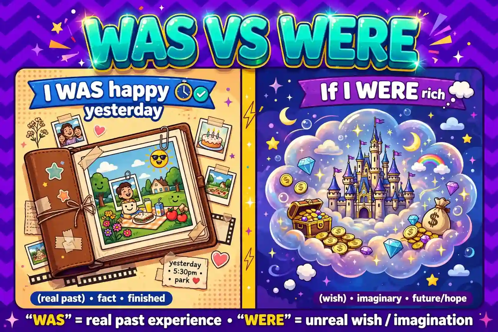 Was or were comparison — what is the difference