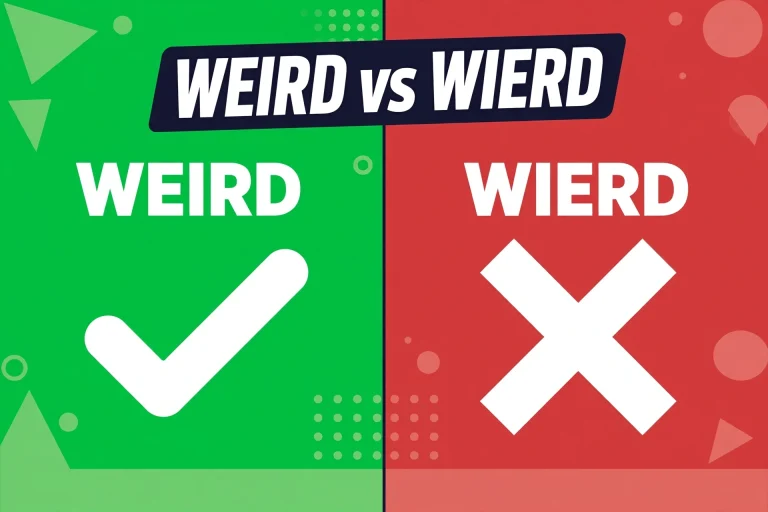 Weird or Wierd: What’s the Difference?