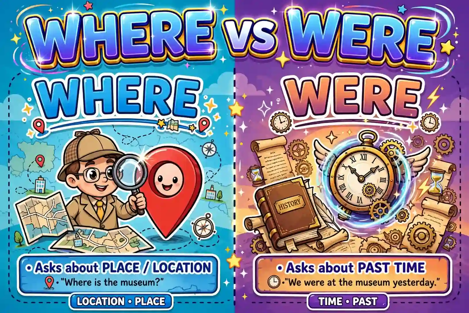 Where or were comparison — what is the difference