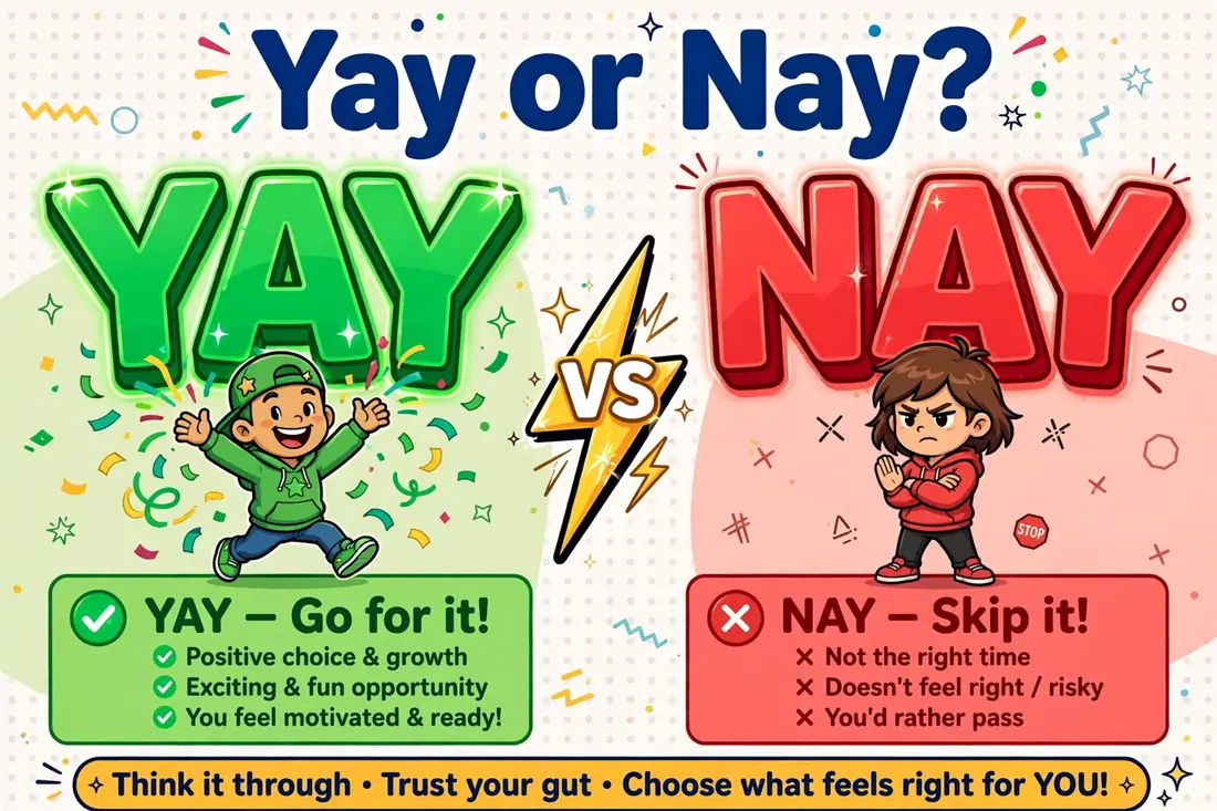 Yay or Nay comparison — meaning and difference