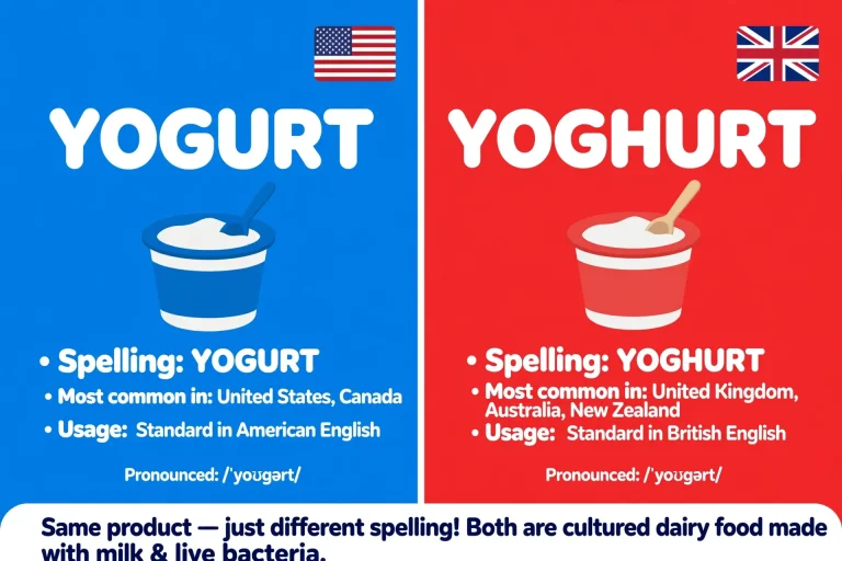 Yogurt or Yoghurt: US vs UK Spelling Explained